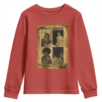 Vintage Shirley Chisholm Youth Sweatshirt When Morality Meets Profit Quote