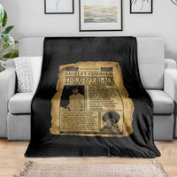 Vintage Newspaper Shirley Chisholm Throw Blanket First Black Woman In Congress