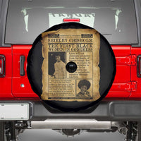 Vintage Newspaper Shirley Chisholm Spare Tire Cover First Black Woman In Congress