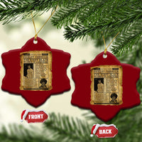 Vintage Newspaper Shirley Chisholm Ceramic Ornament First Black Woman In Congress
