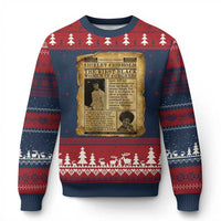 Vintage Newspaper Shirley Chisholm Ugly Christmas Sweater First Black Woman In Congress