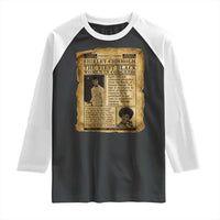 Vintage Newspaper Shirley Chisholm Raglan Shirt First Black Woman In Congress