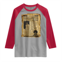 Vintage Newspaper Shirley Chisholm Raglan Shirt First Black Woman In Congress