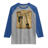 Vintage Newspaper Shirley Chisholm Raglan Shirt First Black Woman In Congress