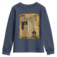 Vintage Newspaper Shirley Chisholm Youth Sweatshirt First Black Woman In Congress