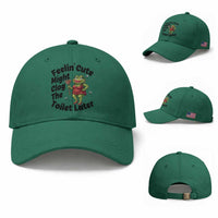 Funny Frog Bathroom Jokes Baseball Cap Feeling Cute Might Clog The Toilet Later