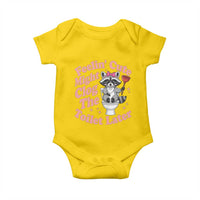 Feeling Cute Might Clog Toilet Later Baby Onesie Funny Raccoon