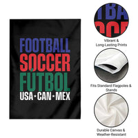 Canada Mexico USA Garden Flag Football Fan Gift