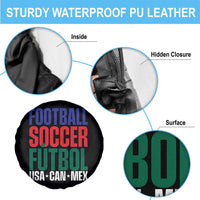 Canada Mexico USA Spare Tire Cover Football Fan Gift