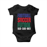 Canada Mexico USA Baby Onesie Football Fan Gift
