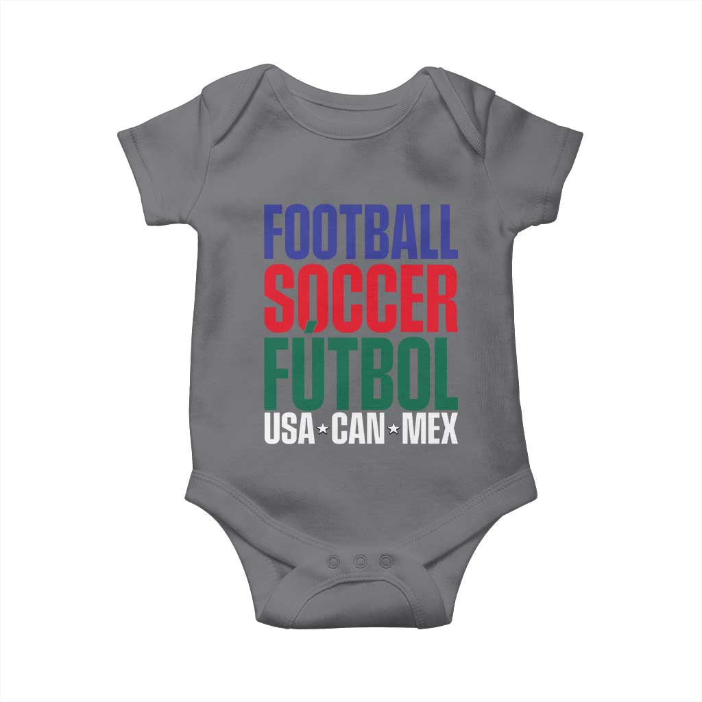 Canada Mexico USA Baby Onesie Football Fan Gift