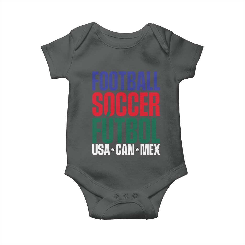 Canada Mexico USA Baby Onesie Football Fan Gift