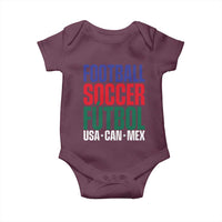 Canada Mexico USA Baby Onesie Football Fan Gift