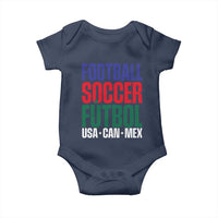 Canada Mexico USA Baby Onesie Football Fan Gift