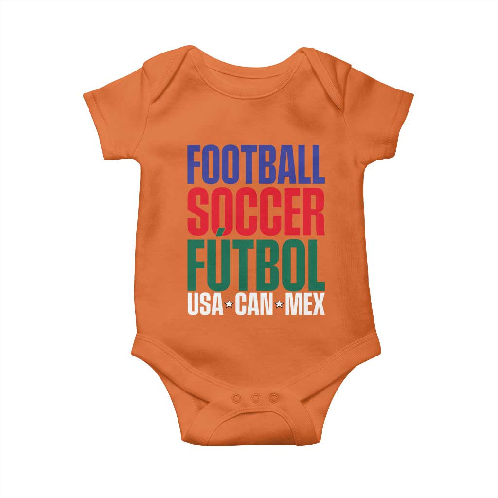 Canada Mexico USA Baby Onesie Football Fan Gift
