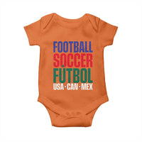 Canada Mexico USA Baby Onesie Football Fan Gift