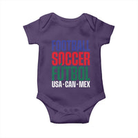 Canada Mexico USA Baby Onesie Football Fan Gift
