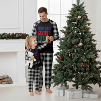 Canada Mexico USA Plaid Pajama Set Football Fan Gift
