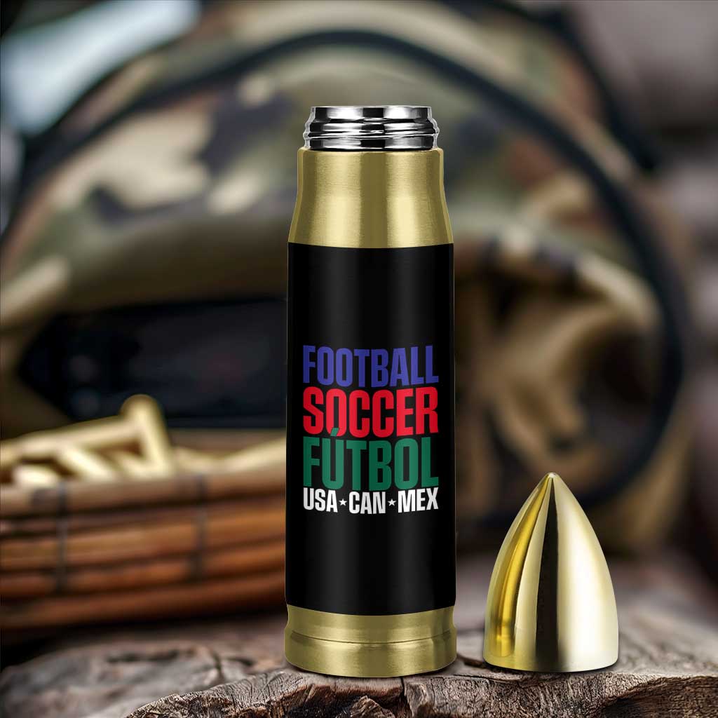 Canada Mexico USA Bullet Tumbler Football Fan Gift