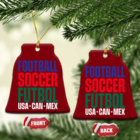 Canada Mexico USA Ceramic Ornament Football Fan Gift