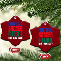 Canada Mexico USA Ceramic Ornament Football Fan Gift