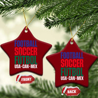 Canada Mexico USA Ceramic Ornament Football Fan Gift