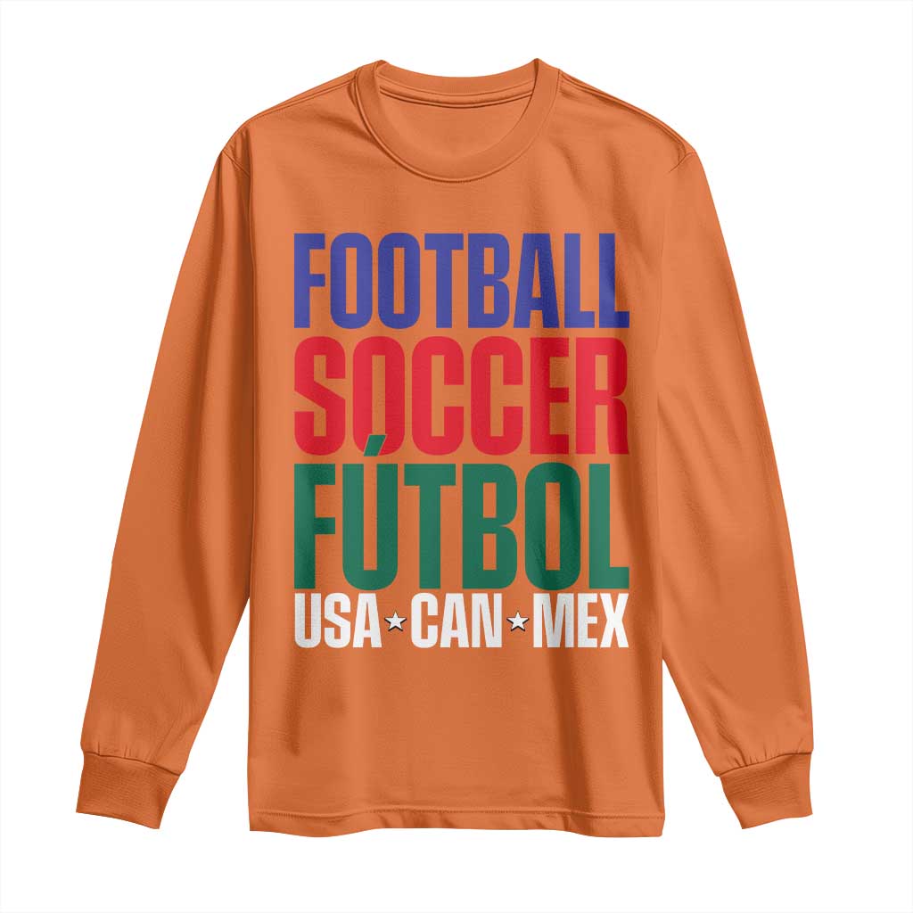 Canada Mexico USA Long Sleeve Shirt Football Fan Gift