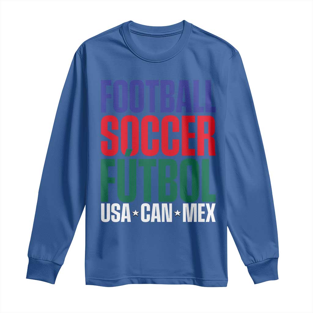 Canada Mexico USA Long Sleeve Shirt Football Fan Gift