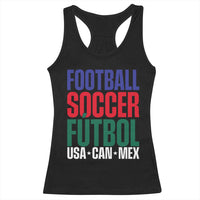 Canada Mexico USA Racerback Tank Top Football Fan Gift