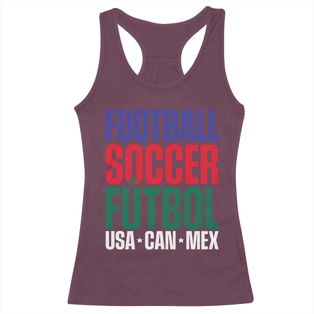 Canada Mexico USA Racerback Tank Top Football Fan Gift
