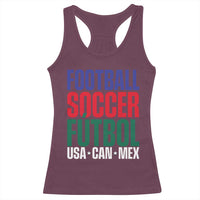 Canada Mexico USA Racerback Tank Top Football Fan Gift