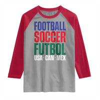 Canada Mexico USA Raglan Shirt Football Fan Gift