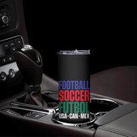 Canada Mexico USA Skinny Tumbler Football Fan Gift