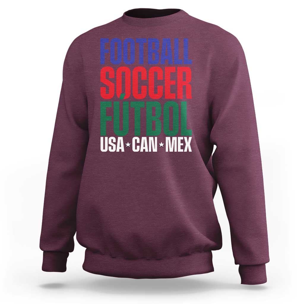 Canada Mexico USA Sweatshirt Football Fan Gift