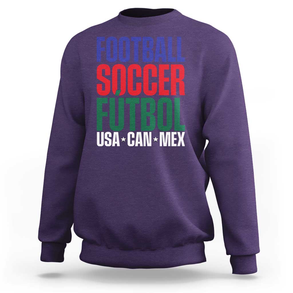 Canada Mexico USA Sweatshirt Football Fan Gift
