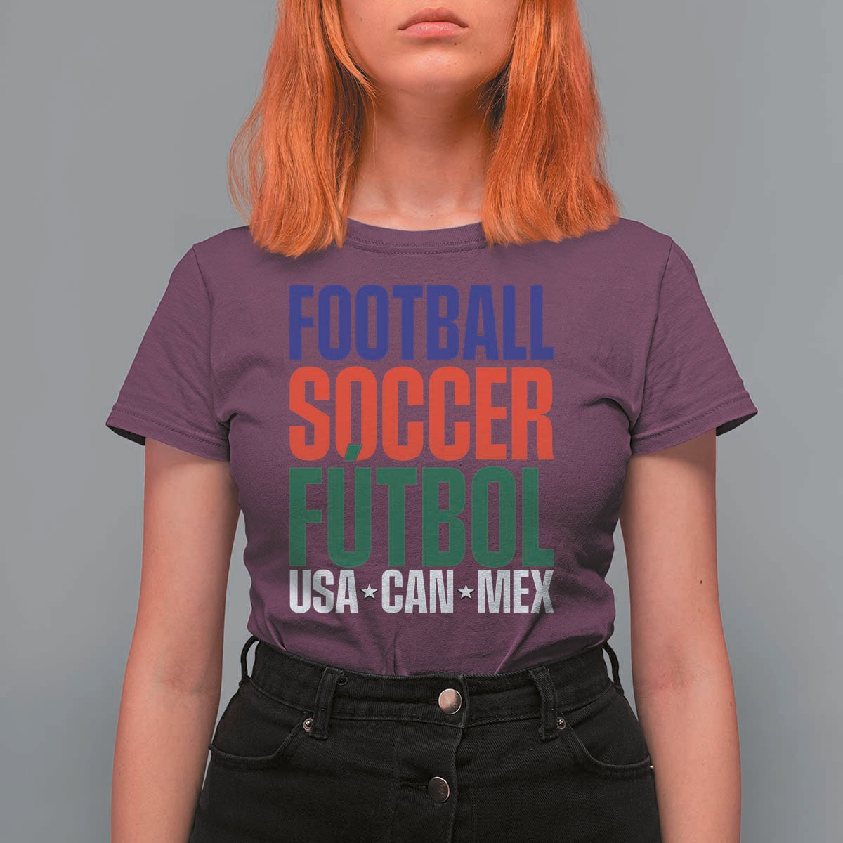 Canada Mexico USA T Shirt For Women Football Fan Gift
