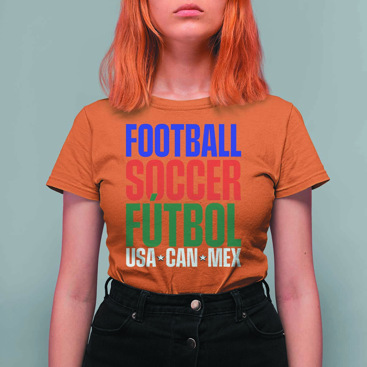 Canada Mexico USA T Shirt For Women Football Fan Gift