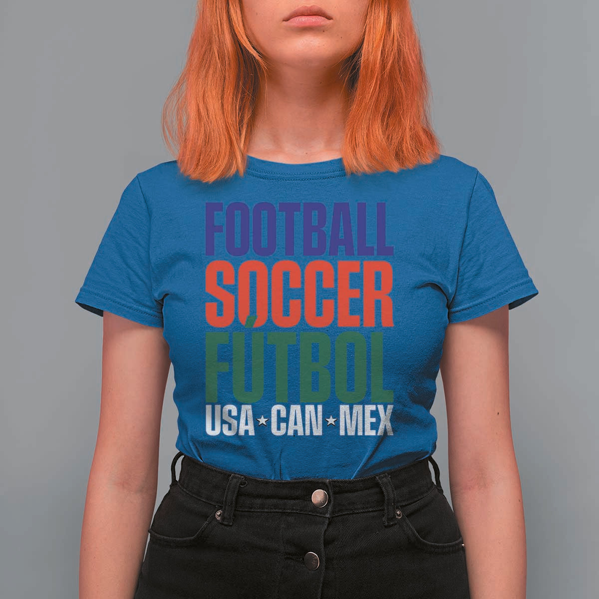Canada Mexico USA T Shirt For Women Football Fan Gift
