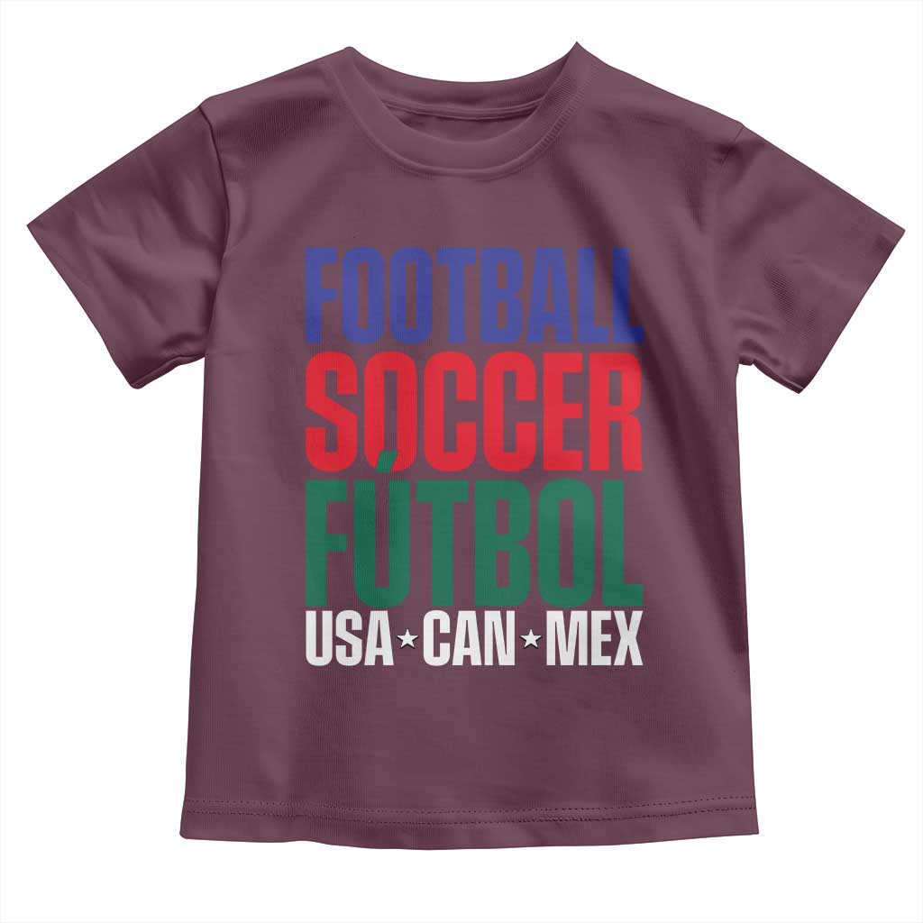 Canada Mexico USA Toddler T Shirt Football Fan Gift
