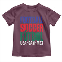 Canada Mexico USA Toddler T Shirt Football Fan Gift