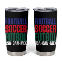 Canada Mexico USA Tumbler Cup Football Fan Gift
