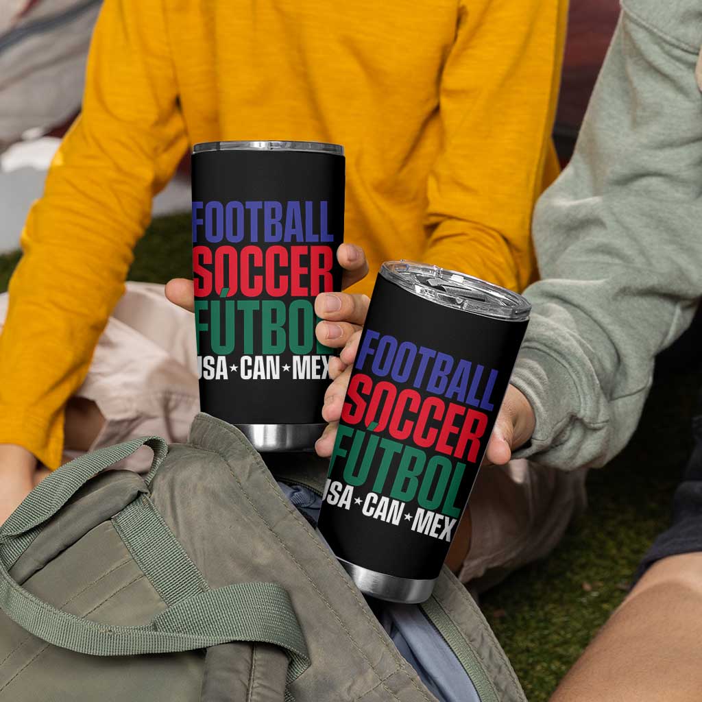 Canada Mexico USA Tumbler Cup Football Fan Gift