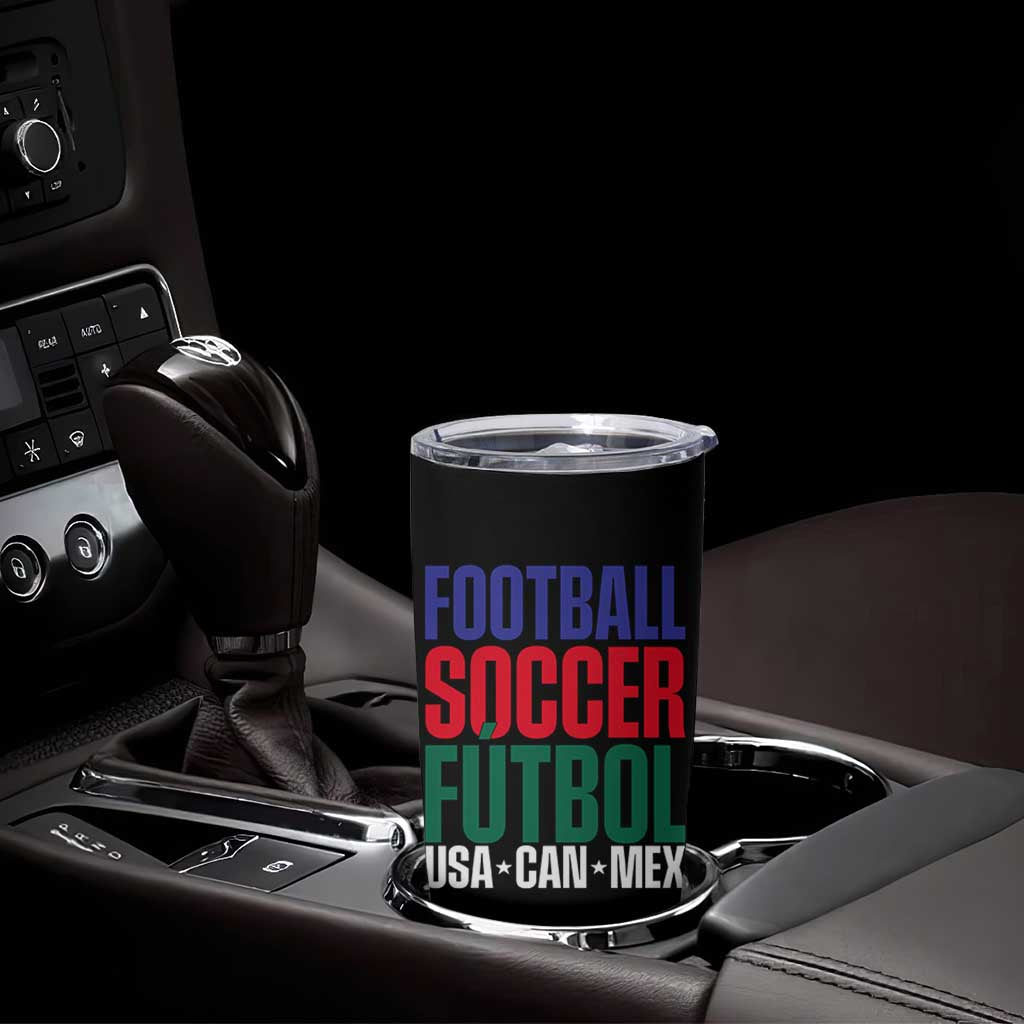 Canada Mexico USA Tumbler Cup Football Fan Gift
