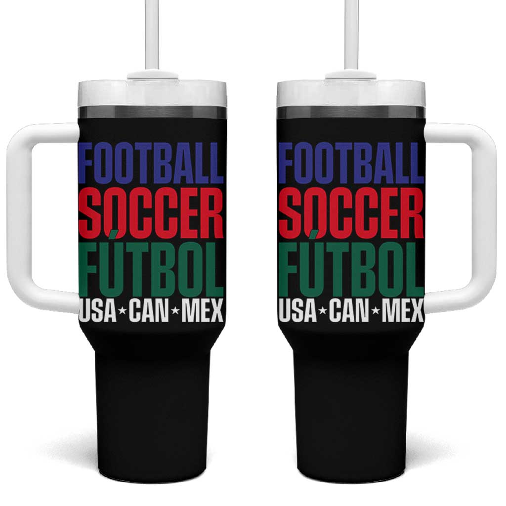 Canada Mexico USA Tumbler With Handle Football Fan Gift