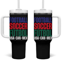 Canada Mexico USA Tumbler With Handle Football Fan Gift