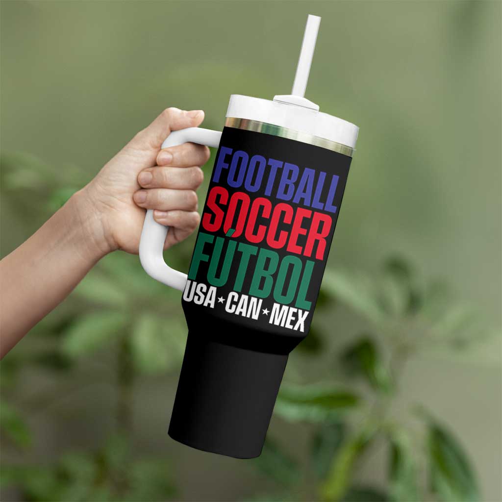 Canada Mexico USA Tumbler With Handle Football Fan Gift