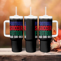 Canada Mexico USA Tumbler With Handle Football Fan Gift