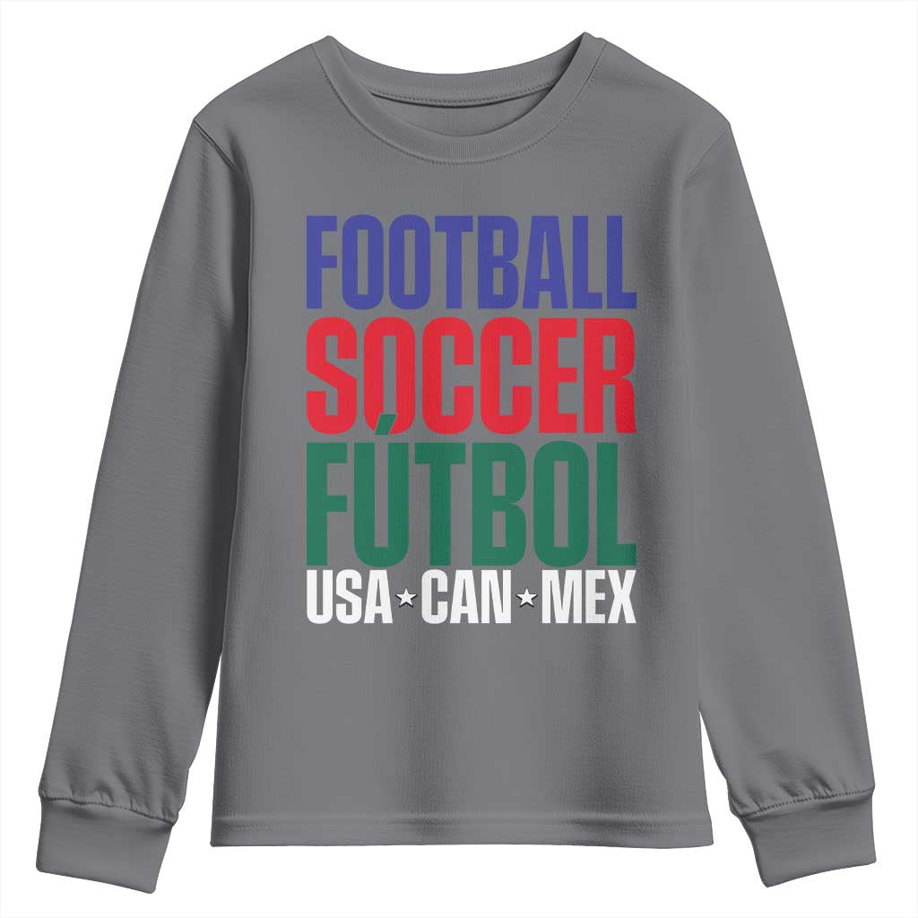 Canada Mexico USA Youth Sweatshirt Football Fan Gift