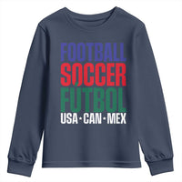 Canada Mexico USA Youth Sweatshirt Football Fan Gift
