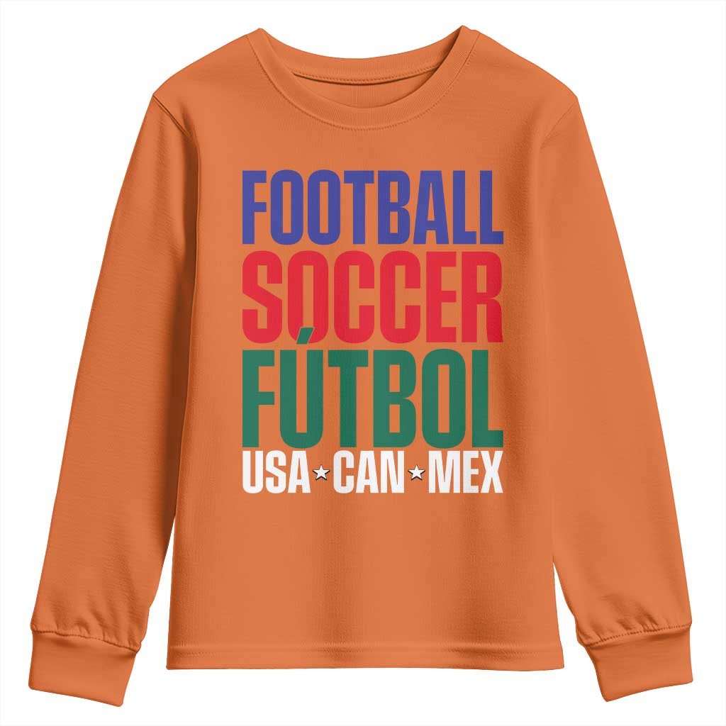 Canada Mexico USA Youth Sweatshirt Football Fan Gift